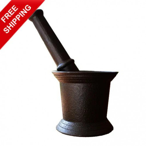 Cast Iron Mortar and Pestle 